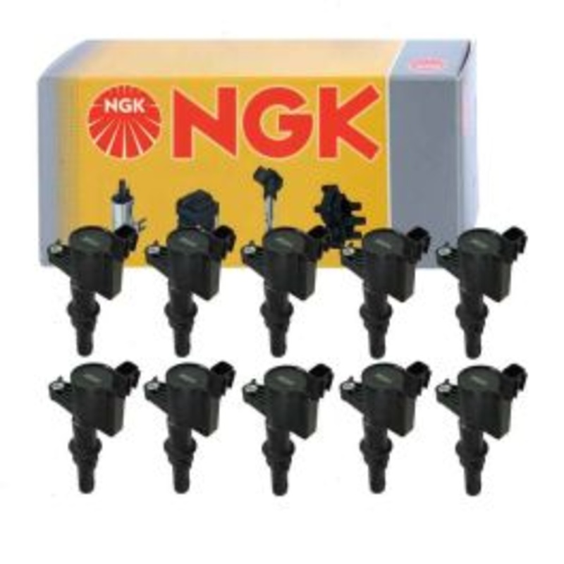 10 pc NGK Ignition Coils for 2005-2008 Ford F-350 Super Duty 6.8L V10