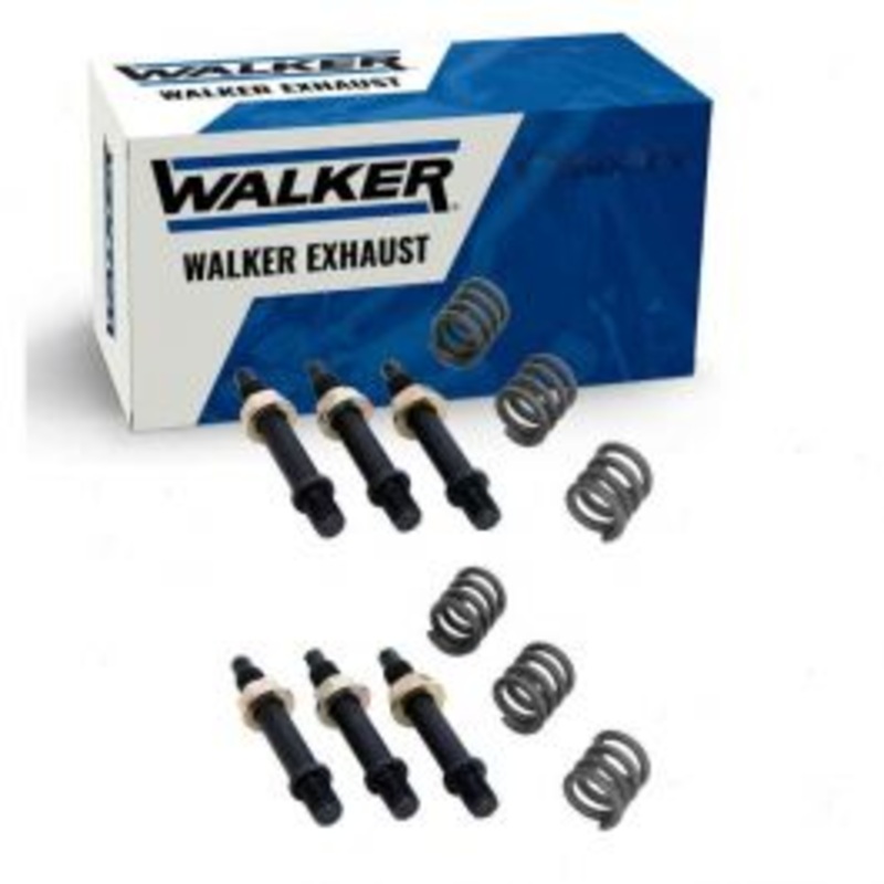 2 pc Walker Y-Pipe Inlets Exhaust Bolt & Springs for 1988-1993 Chevrolet K1500 4.3L 5.0L 5.7L 6.2L V6 V8