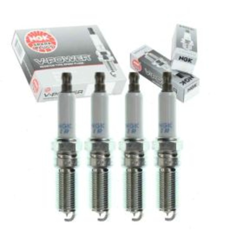 4 pc NGK V-Power 4306 LZTR5A-13 Spark Plugs