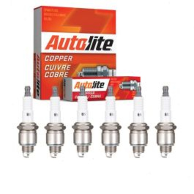 6 pc Autolite Copper Core Spark Plugs for 1969-1970 International 1300D 3.9L 4.3L L6