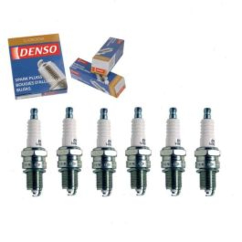 6 pc DENSO Standard U-Groove Spark Plugs for 1967-1971 Toyota Crown 2.3L 2.6L L6