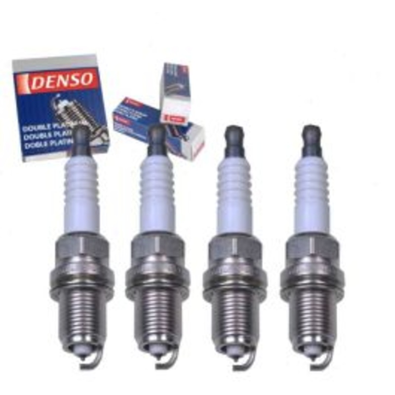 4 pc DENSO Double Platinum Spark Plugs for 1995-2003 Mazda Protege 1.5L 1.8L 2.0L L4