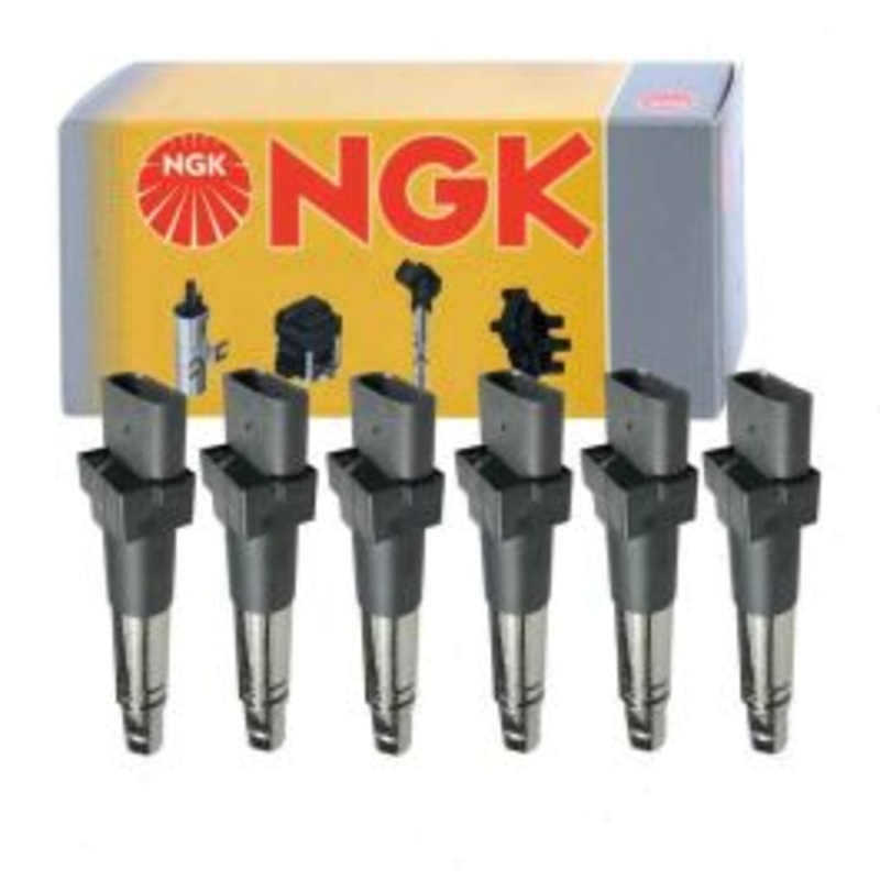 6 pc NGK Ignition Coils for 2004-2009 Audi TT Quattro 3.2L V6
