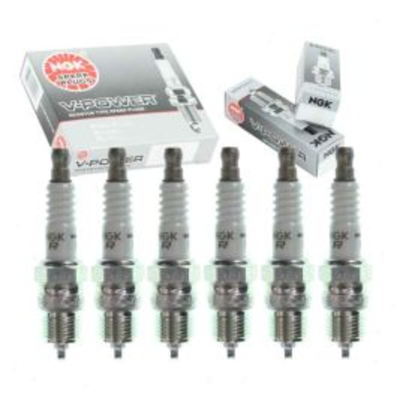6 pc NGK V-Power 7773 UR6 Spark Plugs