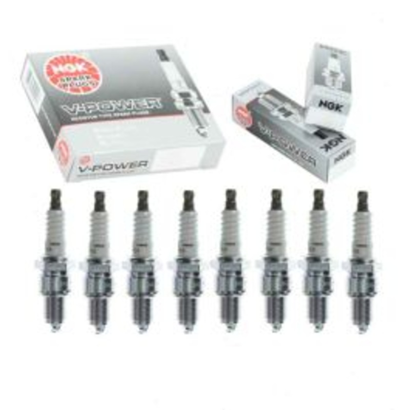 8 pc NGK V-Power Spark Plugs for 1968-1974 Dodge D300 Pickup 5.2L 5.9L V8