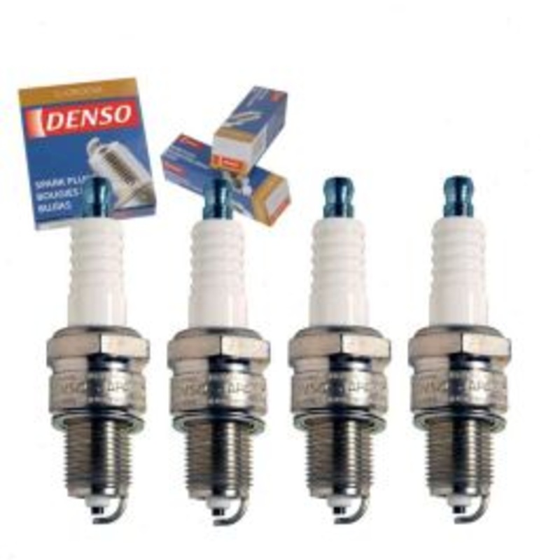 4 pc DENSO Standard U-Groove Spark Plugs for 1976-1977 Mazda Mizer 1.3L L4