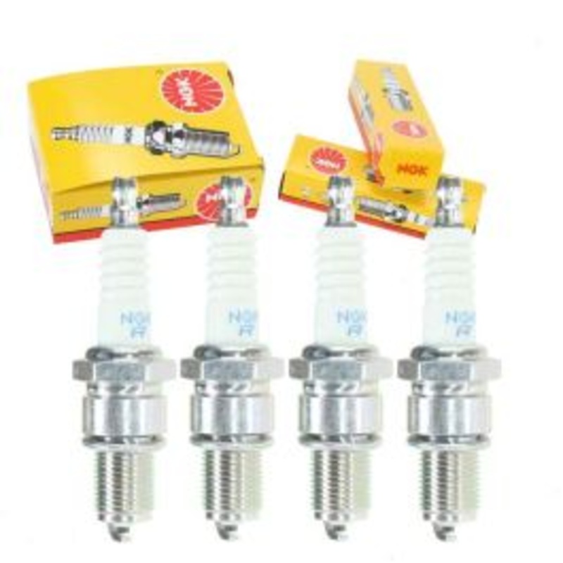 4 pc NGK Standard Spark Plugs for 1960-1966 Austin Mini 0.8L L4