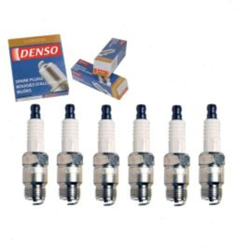 6 pc DENSO Standard U-Groove Spark Plugs for 1968-1974 GMC C25 C2500 Pickup 4.1L 4.8L L6