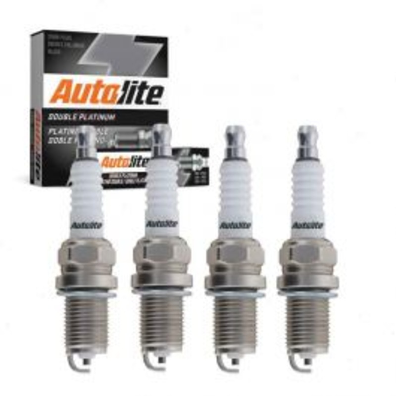 4 pc Autolite Double Platinum Spark Plug for 1994-1998 Toyota T100 2.7L L4