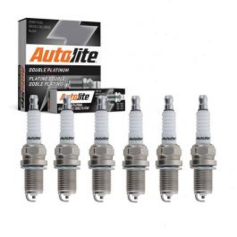 6 pc Autolite Double Platinum Spark Plug for 1982 Ford Thunderbird 3.8L V6