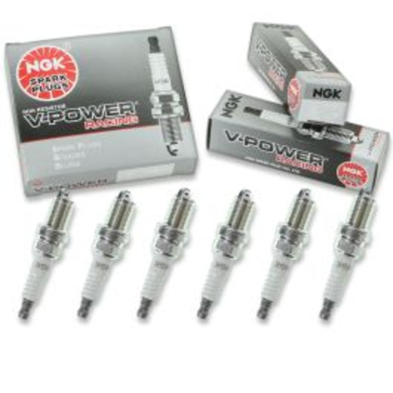 6 pc NGK V-Power Racing 7405 R5672A-9 Spark Plugs