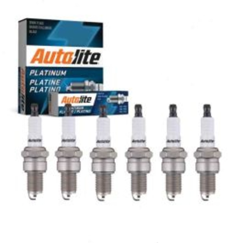 6 pc Autolite Platinum Spark Plug for 1989-1991 Dodge W150 3.9L V6
