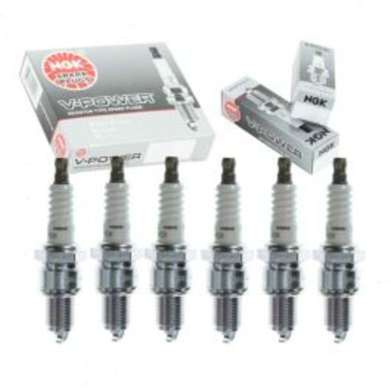 6 pc NGK V-Power Spark Plugs for 1972-1975 Jeep CJ6 3.8L 4.2L L6