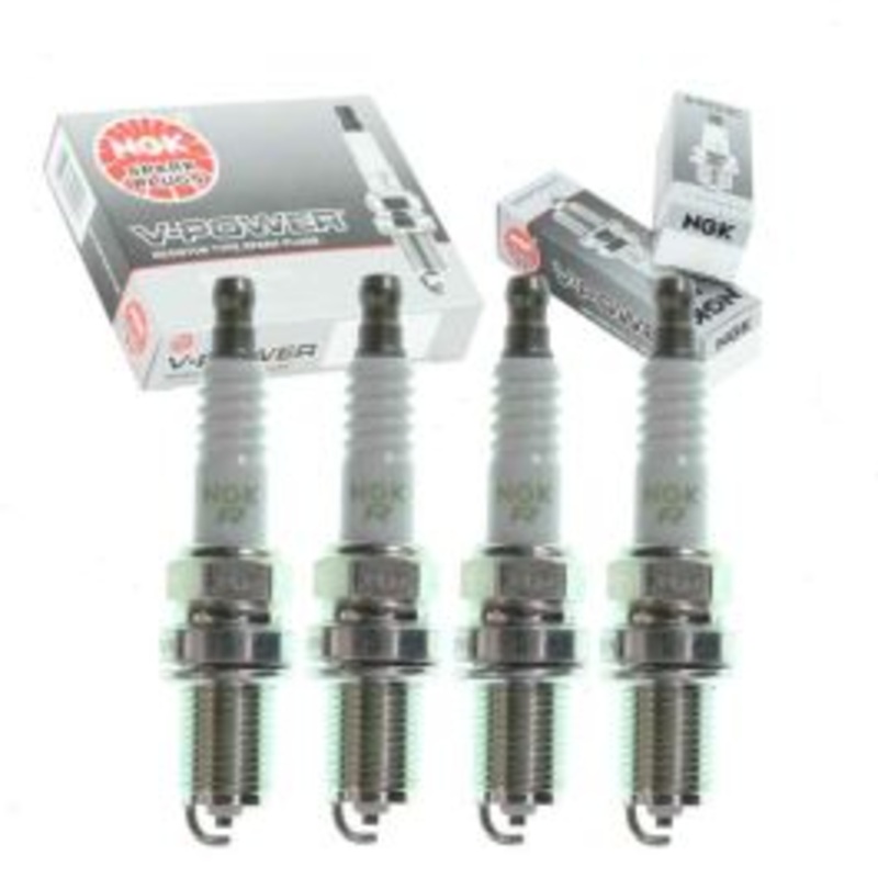 4 pc NGK V-Power Exhaust Side Spark Plugs for 1984-1988 Nissan 200SX 1.8L 2.0L L4