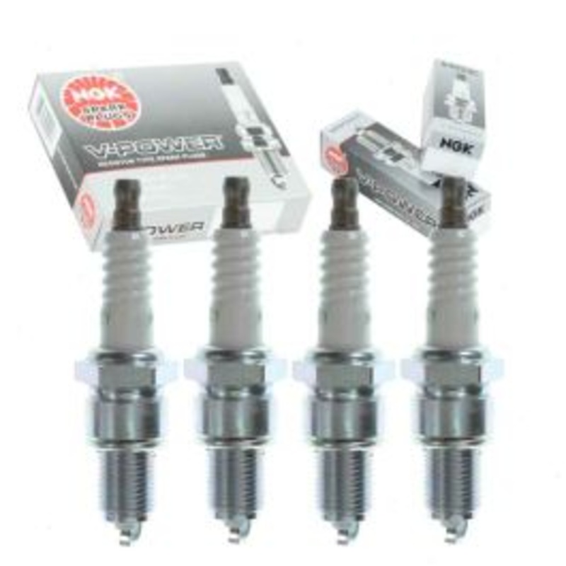 4 pc NGK V-Power Spark Plugs for 1987-1988 Dodge Mini Ram 2.6L L4