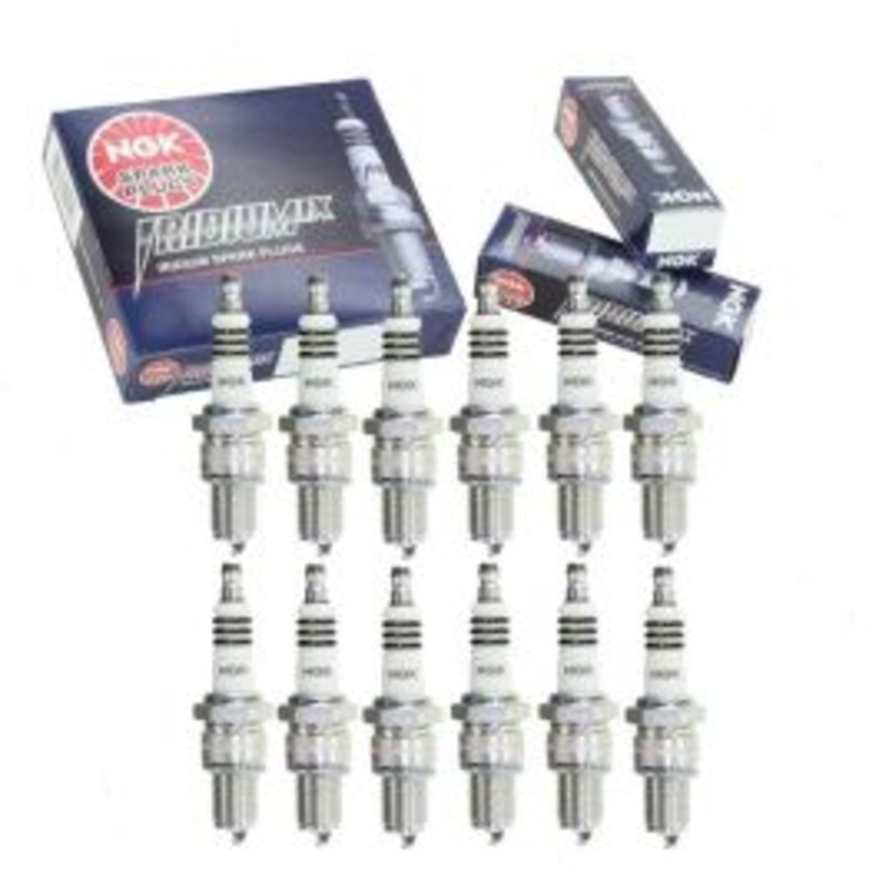 12 pc NGK Iridium IX Spark Plugs for 1966-1968 Lamborghini 400GT 3.9L 4.0L V12