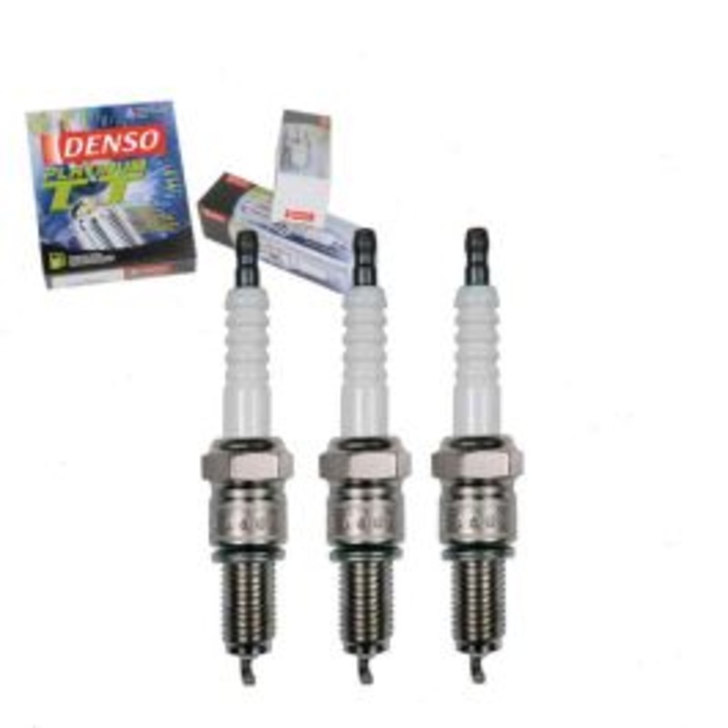 3 pc DENSO Platinum TT Spark Plugs for 1987-1994 Subaru Justy 1.2L L3