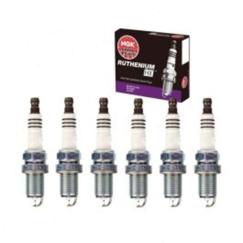 6 pc NGK Ruthenium HX Spark Plugs for 2001-2005 BMW 330xi 3.0L L6
