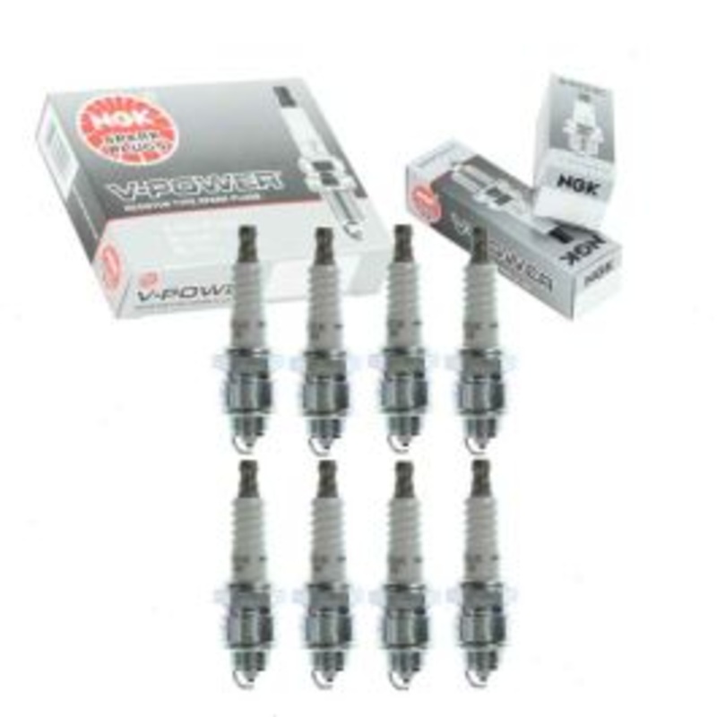 8 pc NGK V-Power Spark Plugs for 1958 Cadillac Series 70 Fleetwood Eldorado 6.0L V8
