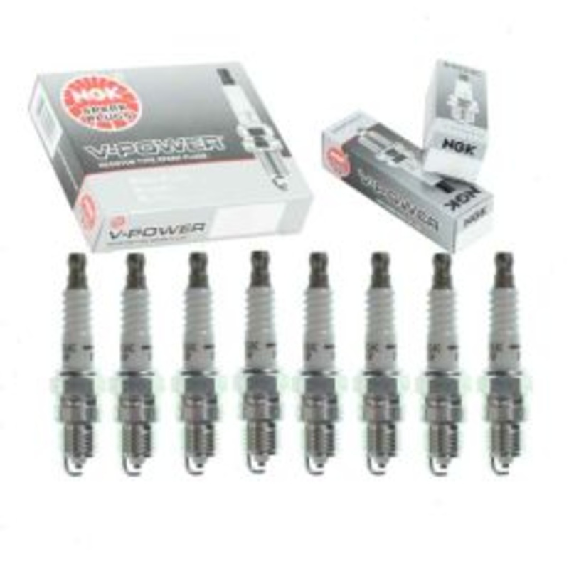 8 pc NGK V-Power Spark Plugs for 1975-1996 Ford Bronco 5.0L 5.8L V8
