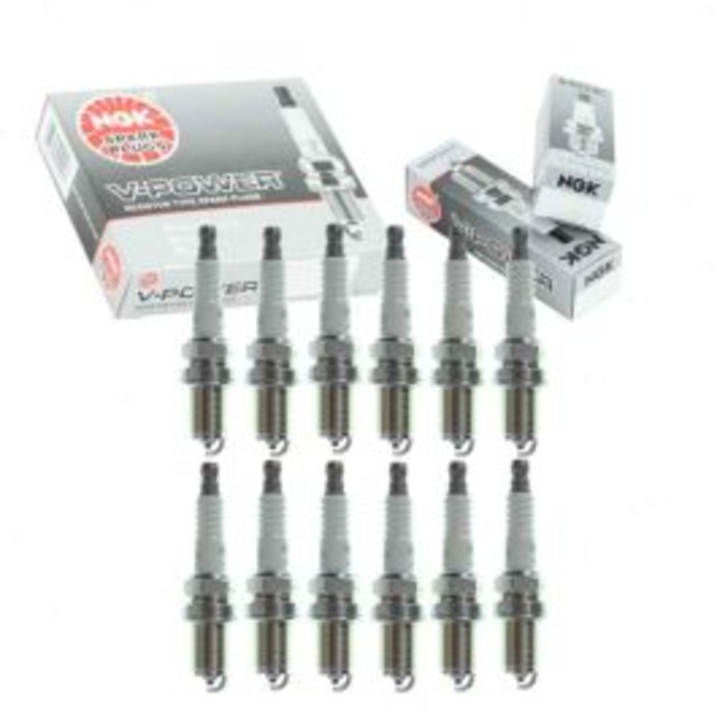 12 pc NGK V-Power Spark Plugs for 1992-1993 Mercedes-Benz 600SEL 6.0L V12