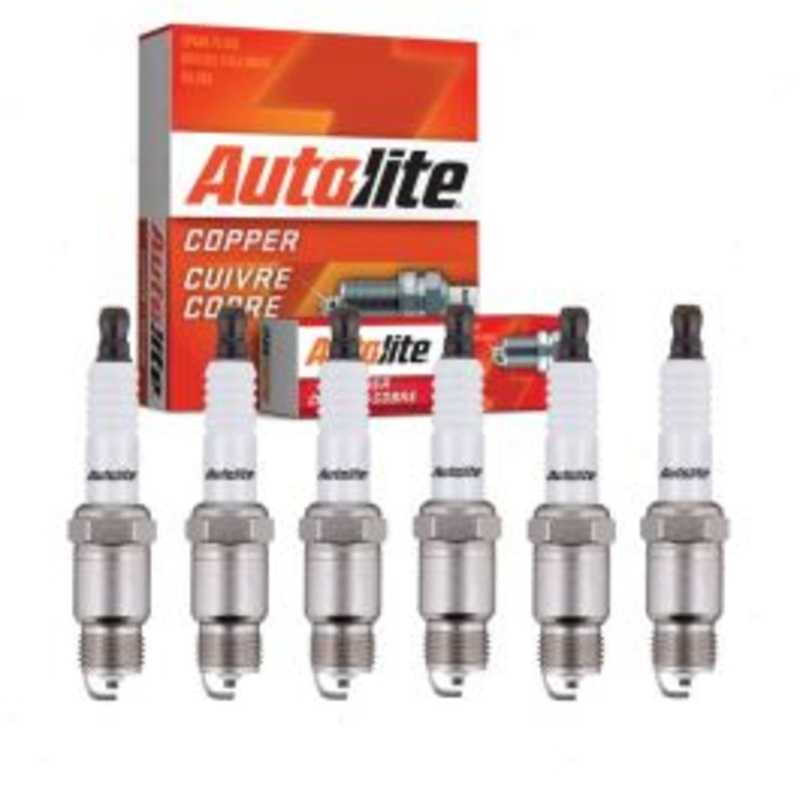 6 pc Autolite Copper Core Spark Plugs for 1970-1972 Chevrolet Brookwood 4.1L L6
