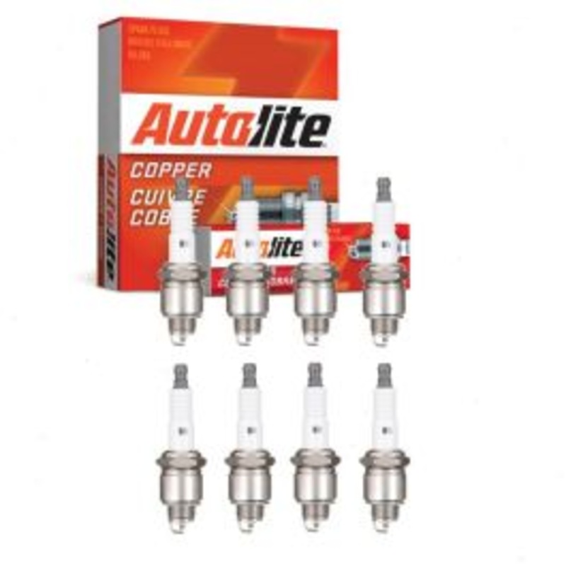 8 pc Autolite Copper Core Spark Plugs for 1965-1968 Chevrolet Chevy II 4.6L 5.3L 5.4L 5.7L V8