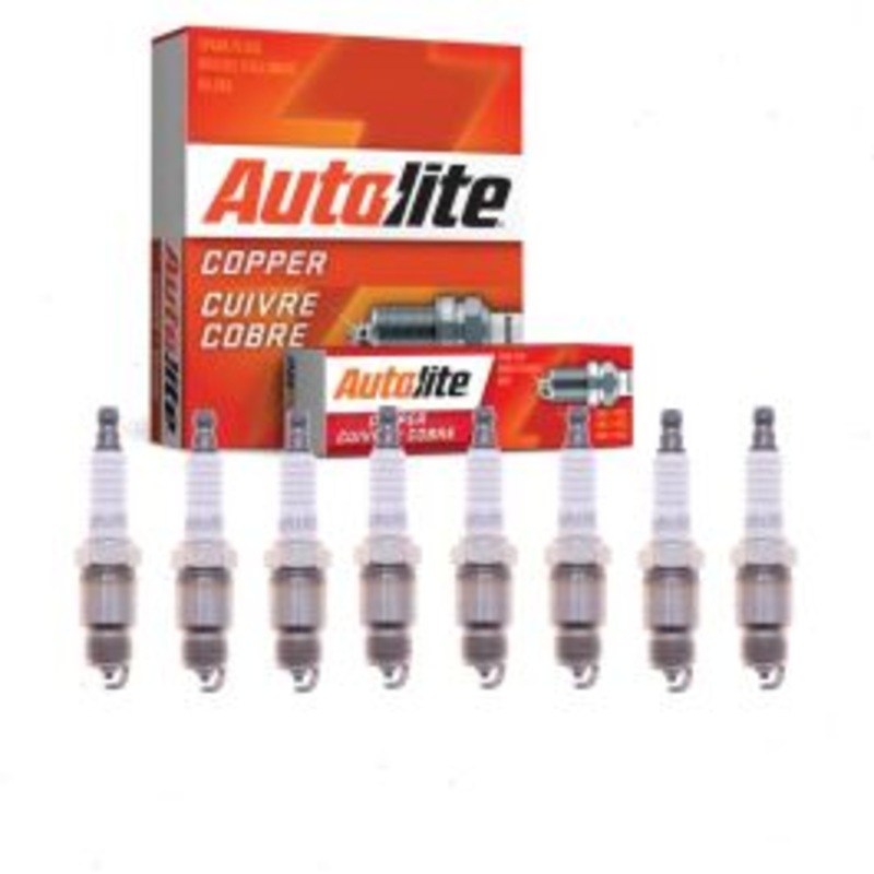 8 pc Autolite Copper Core Spark Plugs for 1990-1992 Cadillac Brougham 5.0L 5.7L V8