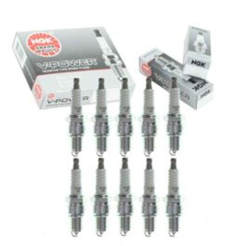 10 pc NGK V-Power 2851 GR5 Spark Plugs