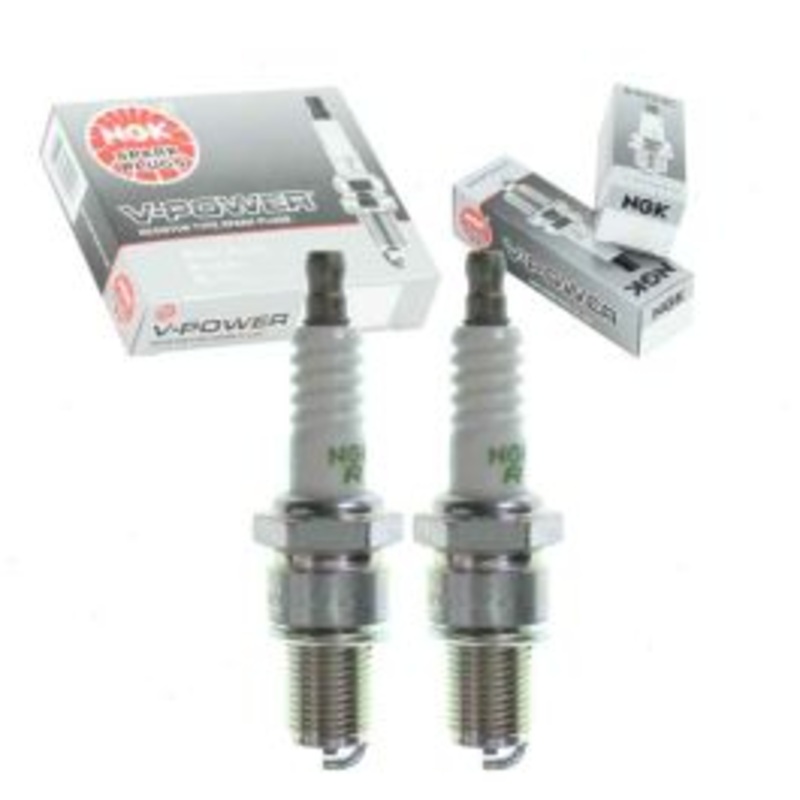 2 pc NGK V-Power 7613 BR10EYA Spark Plugs