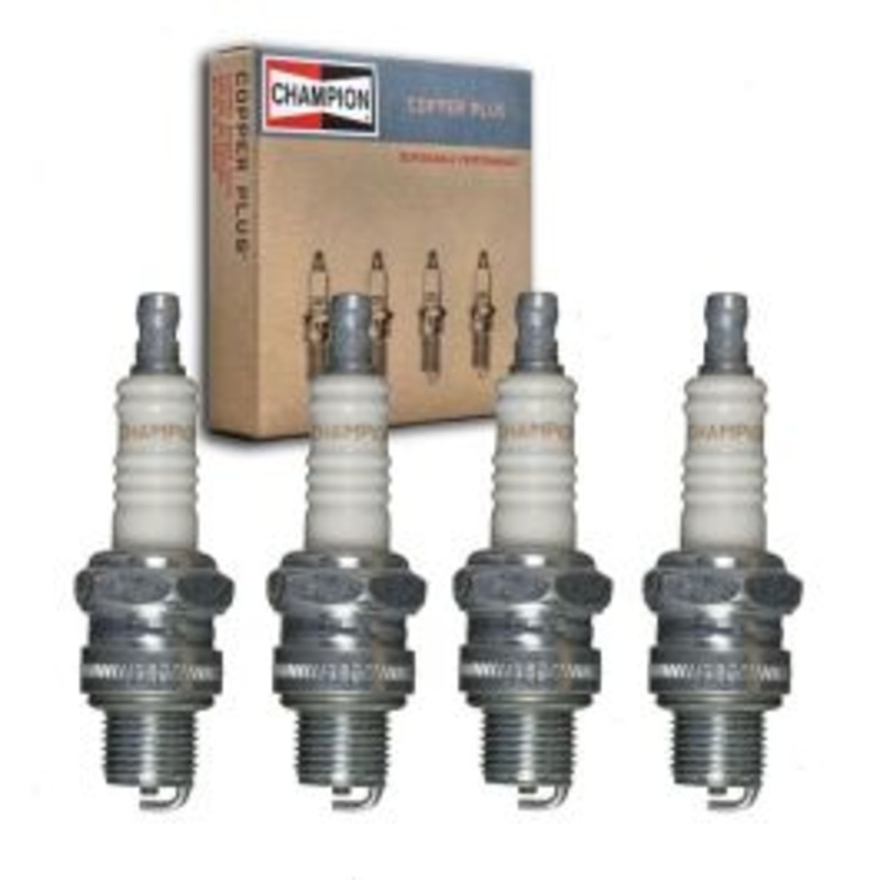 4 pc Champion Copper Plus Spark Plugs for 1950-1954 Jowett Jupiter 1.5L H4