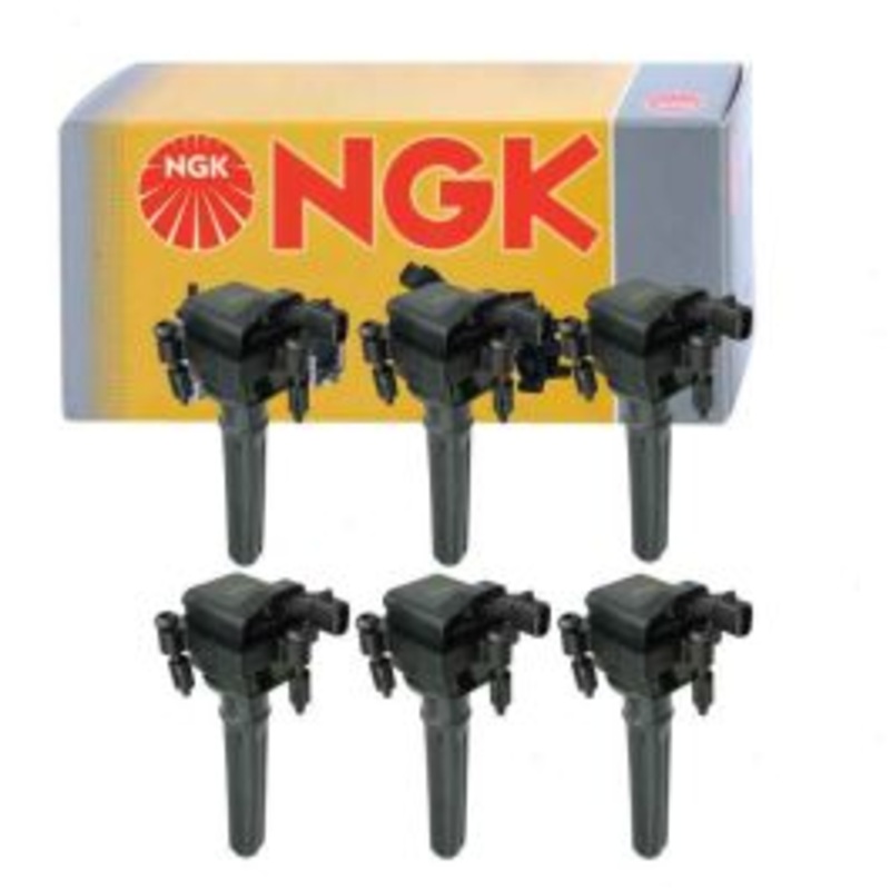 6 pc NGK Ignition Coils for 2005 Dodge Magnum 3.5L V6