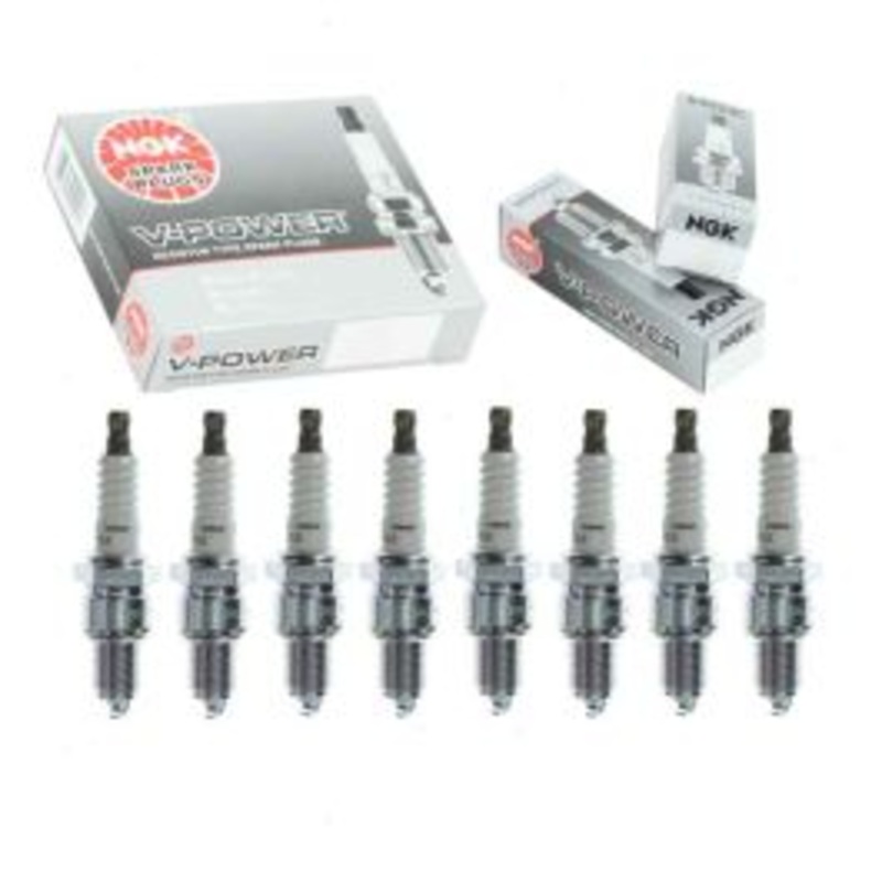 8 pc NGK V-Power Spark Plugs for 1981-1992 Dodge B250 5.2L 5.9L V8