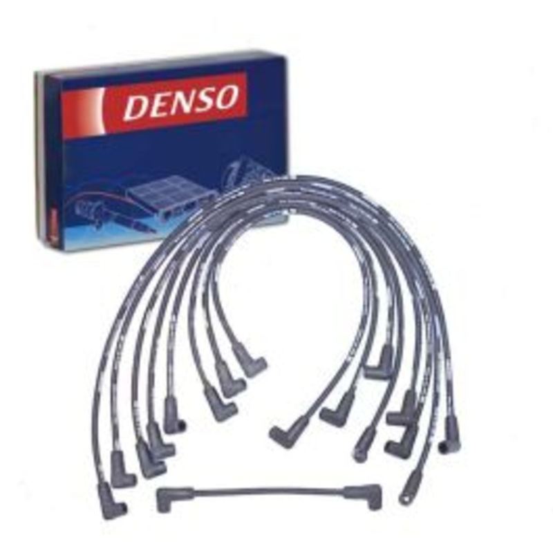 DENSO Spark Plug Wire Set for 1989-1991 Chevrolet R2500 Suburban 5.7L V8