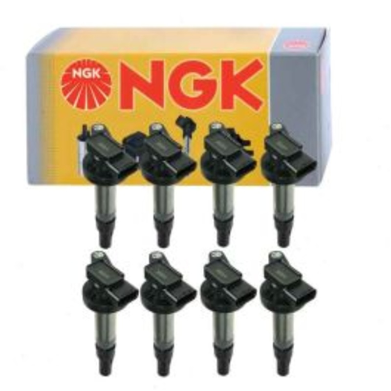 8 pc NGK Ignition Coils for 2005-2009 Land Rover LR3 4.4L V8