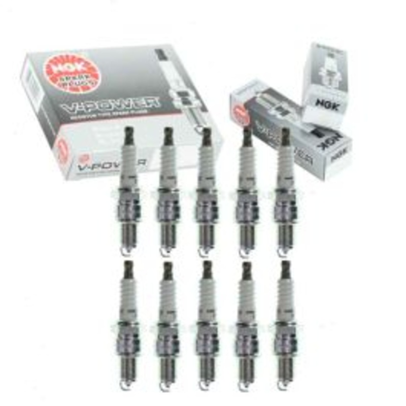 10 pc NGK V-Power 4268 GR45 Spark Plugs