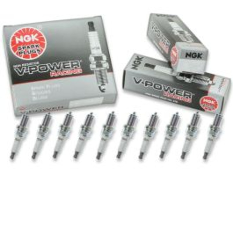 10 pc NGK V-Power Racing 7942 R5672A-10 Spark Plugs