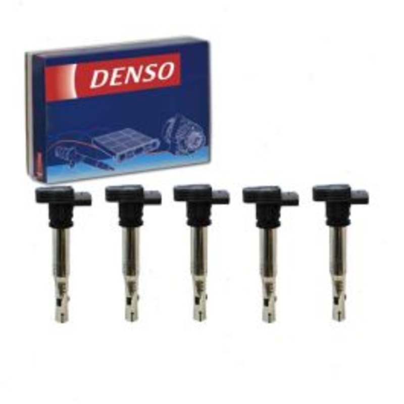 5 pc DENSO Direct Ignition Coils for 2005-2014 Volkswagen Jetta 2.5L L5
