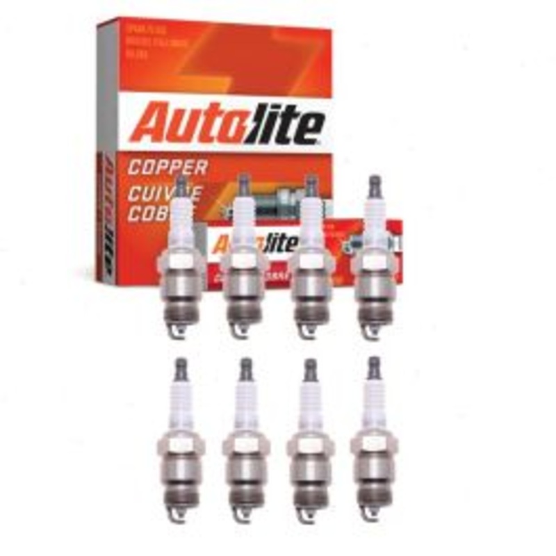 8 pc Autolite Copper Core Spark Plugs for 1972-1974 Ford E-200 Econoline 5.0L V8