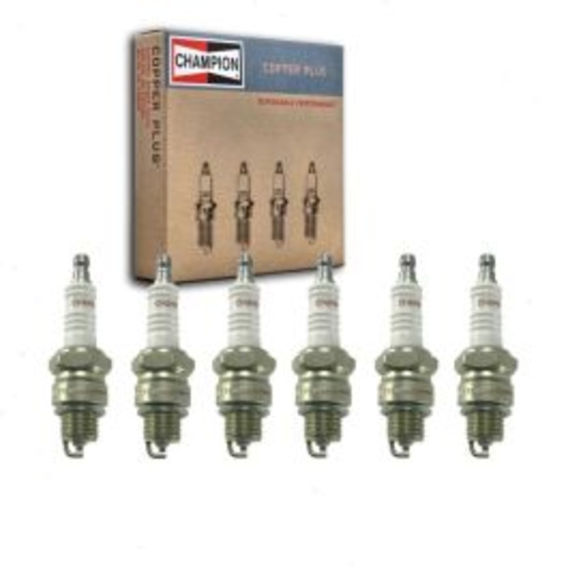 6 pc Champion Copper Plus Spark Plugs for 1965-1967 Jeep J-2800 3.8L L6