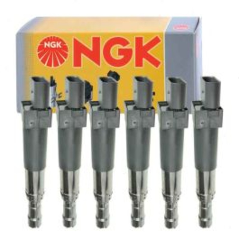 6 pc NGK Ignition Coils for 2002-2005 Volkswagen Golf 2.8L V6