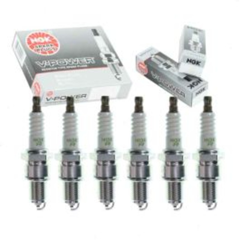 6 pc NGK V-Power Spark Plugs for 1977-1978 BMW 630CSi 3.0L L6