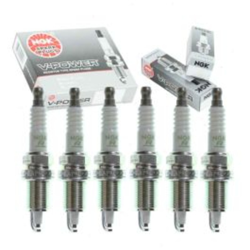 6 pc NGK V-Power Spark Plugs for 1997-2006 Jeep TJ 4.0L L6