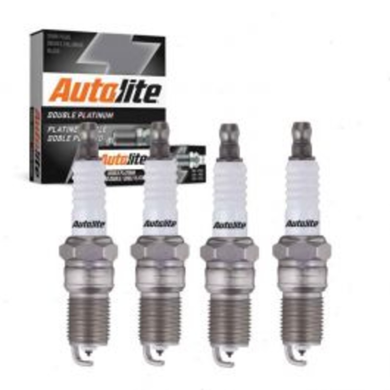 4 pc Autolite Double Platinum Spark Plug for 1975-1976 Mercury Bobcat 2.3L