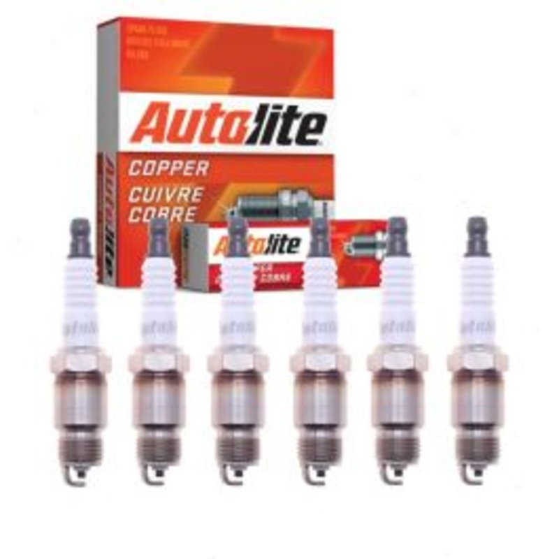 6 pc Autolite Copper Core Spark Plugs for 1989-1991 GMC S15 Jimmy 2.8L 4.3L V6