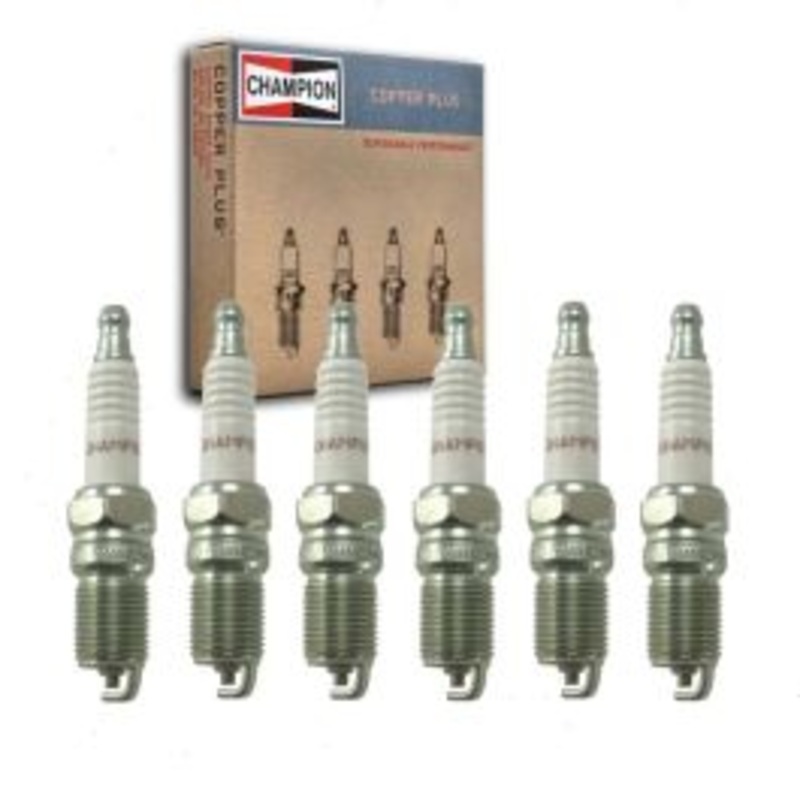 6 pc Champion Copper Plus Spark Plugs for 2007-2010 Pontiac G6 3.5L 3.9L V6
