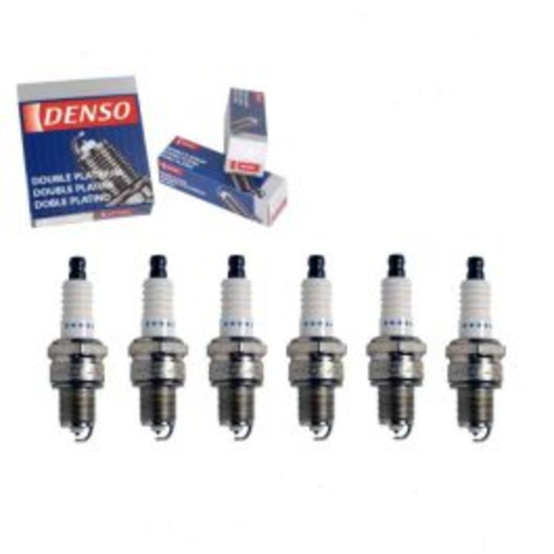6 pc DENSO Double Platinum Spark Plugs for 1972-1975 Jeep CJ6 3.8L 4.2L L6