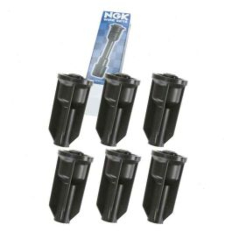 6 pc NGK Ignition Coil Boots for 2005 Saab 9-7x 4.2L L6