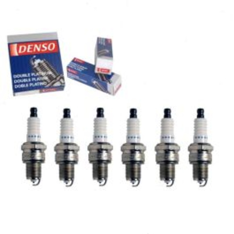 6 pc DENSO Double Platinum Spark Plugs for 1968-1972 Dodge P200 3.7L L6