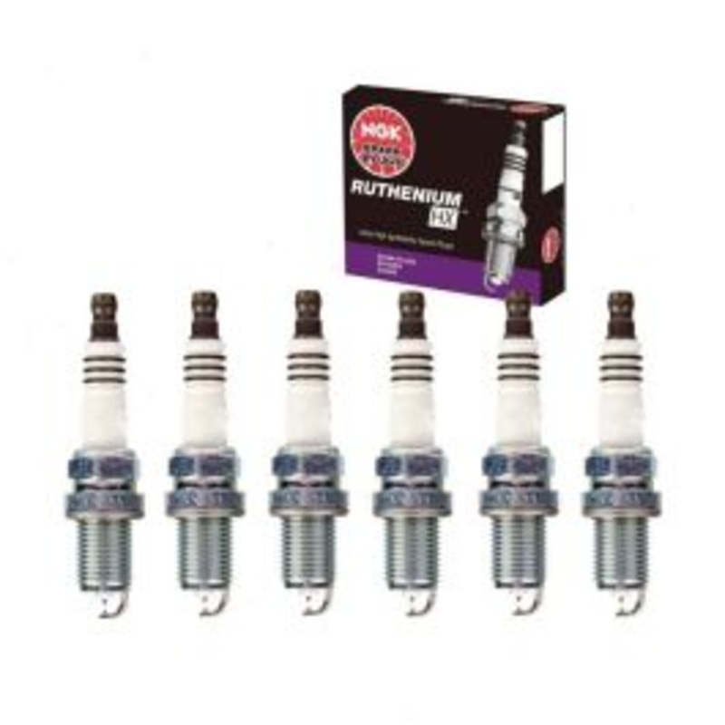 6 pc NGK Ruthenium HX Spark Plugs for 1997-2002 BMW Z3 2.5L 2.8L 3.0L 3.2L L6